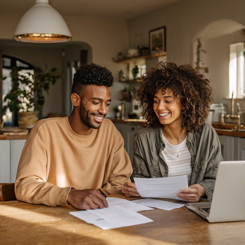Couple reviewing unsecured loan eligibility requirements together